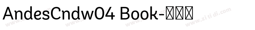 AndesCndw04 Book字体转换